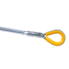 Elingue câble acier CMU 1T avec cosses couleur. Longueur 0,5 mètre