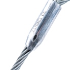 Elingue câble acier CMU 1T avec cosses couleur. Longueur 2m MUVUS