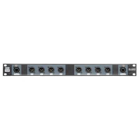 Récepteur 8 canaux SHOWGEAR DS-24M/3 audio analo., AES/EBU ou DMX 3p 