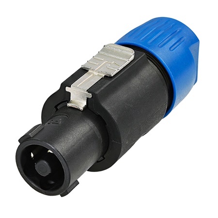 Fiche HP femelle de type speakON REAN RLS4FC - Noir/Bleu
