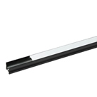 Profilé aluminium noir droit de 2m PRO-LINE 29 pour ruban LED -ARTECTA