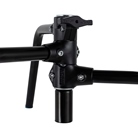 Mini base tortue AVENGER C-Stand A2007CB en acier chromé noire