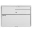 Etiquette autocollante vierge de type touring pour flight-case