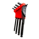 Jeu de 9 clés Allen ''6 pans'' mâles longues à tête sphérique - FACOM