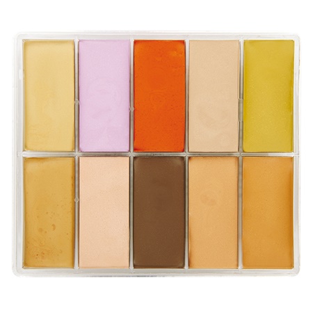 Palette de 10 mini fards crème correcteurs MAQPRO