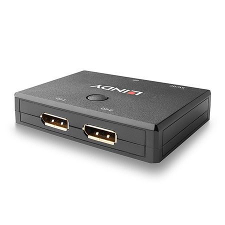 Sélecteur/Switch DisplayPort 1.2 - 2 entrées 1 sortie - 4K 1080p LINDY